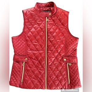 Marc New York Andrew Marc Quilted Puffer Full Zip Vest Size Large